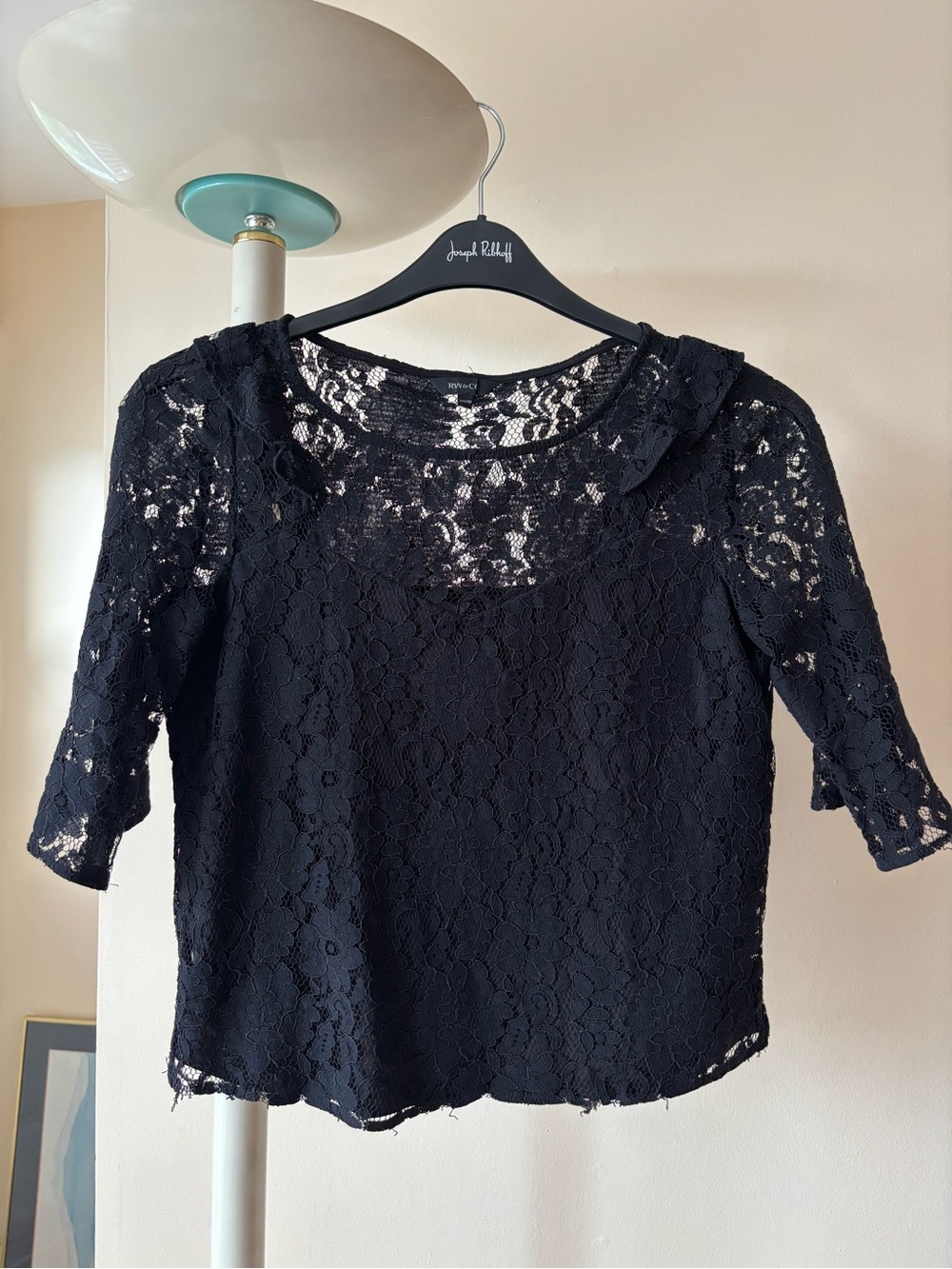 Black Lace Women's Top